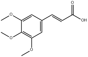 3,4,5-TRIMETHOXYCINNAMIC ACID Structure