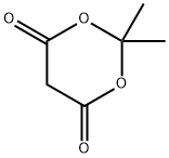 2,2-Dimethyl-1,3-dioxane-4,6-dione 구조식 이미지