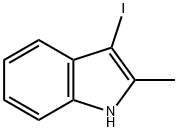 3-iodo-2-methyl-indole Structure