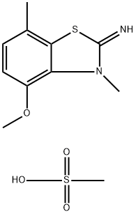 4-Methoxy-3,7-dimethylbenzo[d]thiazol-2(3H)-imine methanesulfonate 구조식 이미지