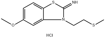 5-Methoxy-3-(2-(methylthio)ethyl)benzo[d]thiazol-2(3H)-imine hydrochloride Structure