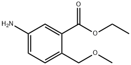 Benzoic acid, 5-amino-2-(methoxymethyl)-, ethyl ester (9CI) Structure