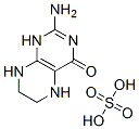 2-아미노-5,6,7,8-테트라히드로-1H-프테리딘-4-온황산염 구조식 이미지