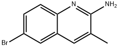 2-AMINO-6-BROMO-3-METHYLQUINOLINE Structure