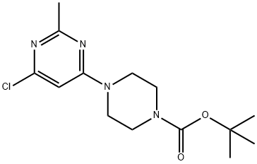 ERT-BUTYL 4-(6-CHLORO-2-METHYL-4-PYRIMIDINYL)TETRAHYDRO-1(2H)-PYRAZINECARBOXYLATE Structure