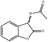 Acetamide,  N-(2-oxo-3(2H)-benzofuranylidene)- Structure