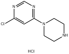 6-(PIPERAZIN-1-YL)-4-CHLOROPYRIMIDINE 구조식 이미지