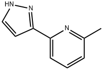 Pyridine, 2-Methyl-6-(1H-pyrazol-3-yl)- Structure