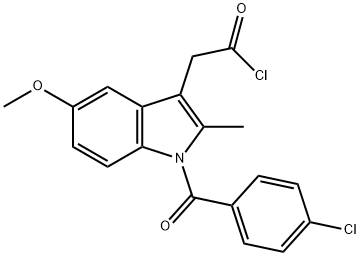 1-(4-chlorobenzoyl)-5-methoxy-2-methyl-1H-indole-3-acetyl chloride 구조식 이미지