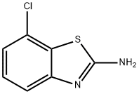 2-Benzothiazolamine,7-chloro-(9CI) 구조식 이미지
