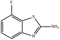 Benzothiazole, 2-amino-7-fluoro- (8CI) 구조식 이미지