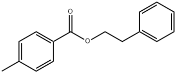 Benzoic acid, 4-Methyl-, 2-phenylethyl ester Structure