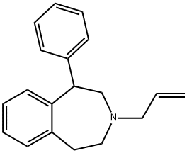 1-N-ALLYL-3-PHENYL-2,3,4,5-TERAHYDRO-BENZO(D)AZEPINE Structure