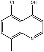 5-클로로-4-하이드록시-8-메틸퀴놀린 구조식 이미지