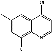 8-클로로-4-하이드록시-6-메틸퀴놀린 구조식 이미지