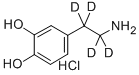 2-(3,4-DIHYDROXYPHENYL)ETHYL-1,1,2,2-D4-AMINE HCL 구조식 이미지