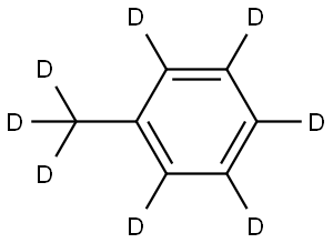Толуол-d8 структурированное изображение
