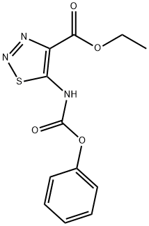 5-AMINO-1,2,3-THIADIAZOLE-N-PHENOXYCARBONYL-4-CARBOXYLIC ACID ETHYL ESTER Structure