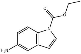 1H-Indole-1-carboxylicacid,5-amino-,ethylester(9CI) Structure