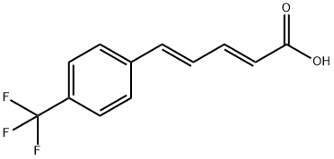 2,4-펜타디엔산,5-[4-(트리플루오로메틸)페닐]-,(2E,4E)- 구조식 이미지