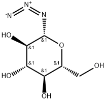 1-AZIDO-1-DEOXY-BETA-D-GLUCOPYRANOSIDE 구조식 이미지