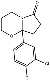 8a-(3,4-Dichlorophenyl)-3,4,8,8a-tetrahydro-2H-pyrrolo[2,1-b][1,3]oxazin-6(7H)-one Structure