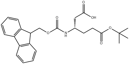 Fmoc-L-beta-homoglutamic acid 6-tert-butyl ester 구조식 이미지