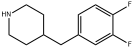 4-(3,4-디플루오로벤질)피페리딘 구조식 이미지