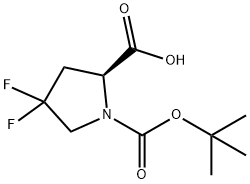N-BOC-4,4-difluoro-L-proline Structure