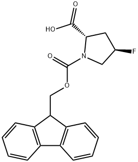 FMOC-TRANS-4-FLUORO-PRO-OH Structure