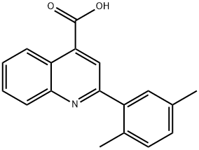 2-(2,5-DIMETHYL-PHENYL)-QUINOLINE-4-CARBOXYLIC ACID Structure