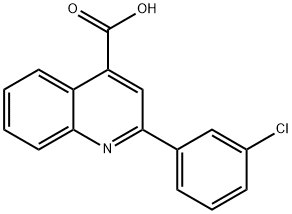 2-(3-CHLOROPHENYL)-4-QUINOLINECARBOXYLIC ACID Structure