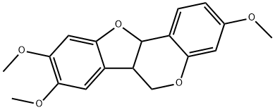 6a,11a-Dihydro-3,8,9-trimethoxy-6H-benzofuro[3,2-c][1]benzopyran Structure