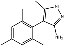 4-MESITYL-5-METHYL-1H-PYRAZOL-3-AMINE Structure