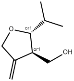 3-Furanmethanol,tetrahydro-4-methylene-2-(1-methylethyl)-,trans-(9CI) 구조식 이미지