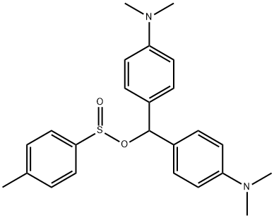bis[p-(dimethylamino)phenyl]methyl p-toluenesulphinate Structure