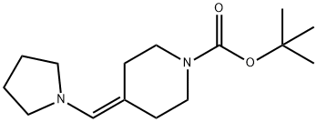 1-피페리딘카르복실산,4-(1-피롤리디닐메틸렌)-,1,1-디메틸에틸에스테르 구조식 이미지