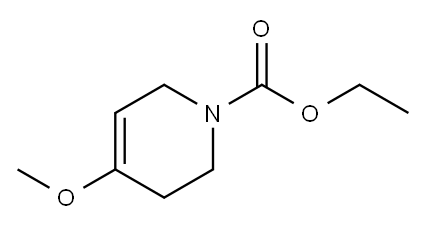 1(2H)-Pyridinecarboxylic  acid,  3,6-dihydro-4-methoxy-,  ethyl  ester Structure