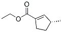 1-사이클로펜텐-1-카복실산,3-메틸-,에틸에스테르,(R)-(9CI) 구조식 이미지