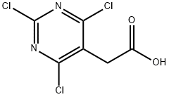 2,4,6-TRICHLORO-5-(2-ACETIC ACID) PYRIMIDINE 구조식 이미지