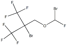 1,2-디브로모-1,3,3,3-테트라플루오로-2-(트리플루오로메틸)프로필메틸에테르 구조식 이미지