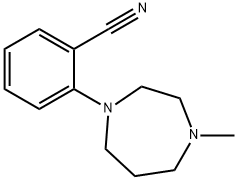 2-(4-Methylperhydro-1,4-diazepin-1-yl)benzonitrile Structure