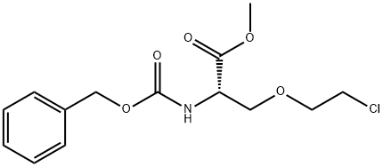 (S)-Methyl 2-(benzyloxycarbonyl)-3-(2-chloroethoxy)propanoate Structure