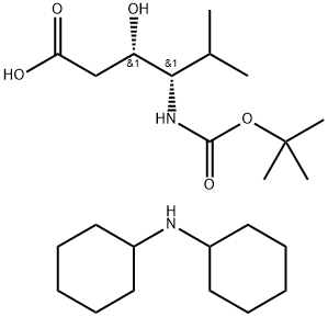 BOC-(3S,4S)-4-AMINO-3-HYDROXY-5-METHYL-HEXANOIC ACID DCHA 구조식 이미지