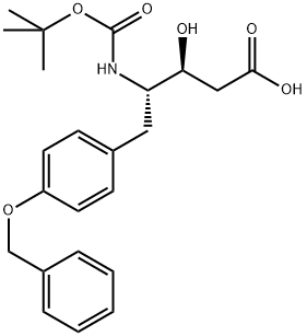 BOC-(3S,4S)-4-AMINO-3-HYDROXY-5-(4'-BENZOXYPHENYL)PENTANOIC ACID Structure