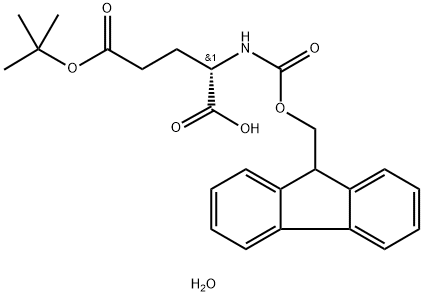FMOC-GLU(OTBU)-OH H2O Structure