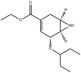 ETHYL (1R,5R,6R)-5-(1-ETHYLPROPOXY)-7-AZABICYCLO[4.1.0]HEPT-3-ENE-3-CARBOXYLATE Structure