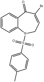 4-Bromo-2,5-dihydro-1-(p-tolylsulfonyl)-1H-1-benzazepin-5-one 구조식 이미지