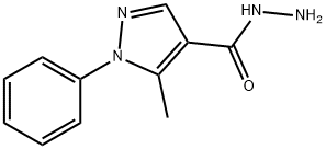 5-METHYL-1-PHENYL-1H-PYRAZOLE-4-CARBOHYDRAZIDE Structure