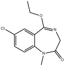 7-Chloro-5-ethoxy-1-methyl-1H-1,4-benzodiazepin-2(3H)-one 구조식 이미지